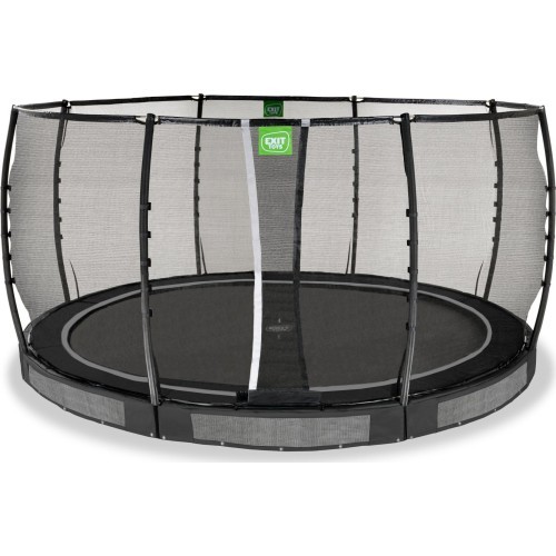 Iegremdējams batuts EXIT Allure Premium ø427 cm, melns