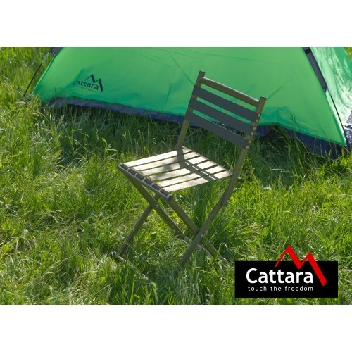 Cattara Nature saliekamais kempinga krēsls ar atzveltni
