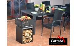Ugunskura vieta CUBE ar restēm, 74 cm