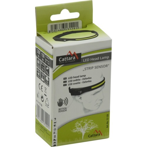 Galvas lukturis STRIP SENSOR 350 lm, uzlādējams
