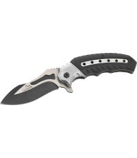 Saliekams nazis COBRA 20 cm ar drošības fiksatoru, sudraba–melns
