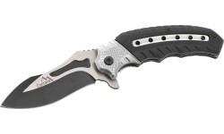Saliekams nazis COBRA 20 cm ar drošības fiksatoru, sudraba–melns