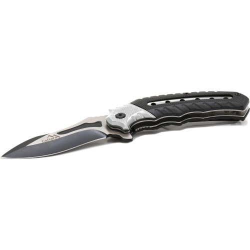 Closing knife COBRA 20cm with safety lock silver-black