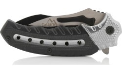 Closing knife COBRA 20cm with safety lock silver-black