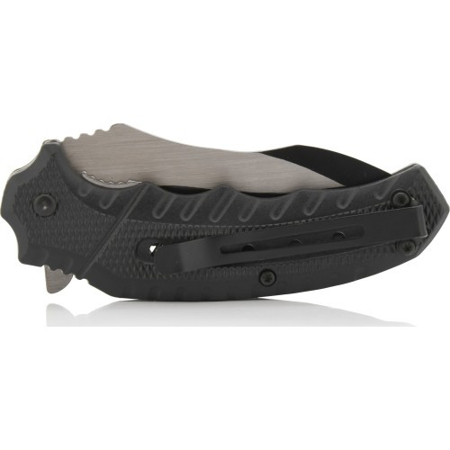 Saliekams nazis COBRA 20 cm ar drošības fiksatoru, sudraba–melns
