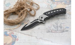 Closing knife COBRA 20cm with safety lock silver-black
