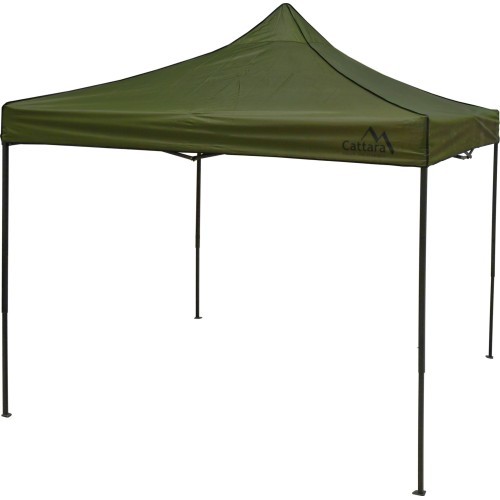 Палатка для вечеринок ножницы 3x3м зеленая ВОДОПРОНИЦАЕМАЯ