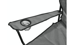 Folding camping chair BARI grey