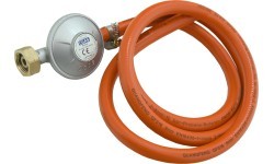 Gas pressure regulator 30mbar EN16129 - 1,5m hose set