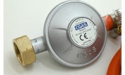 Gas pressure regulator 30mbar EN16129 - 1,5m hose set