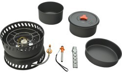 Cookware with cooker TREK set 9pcs with accessories