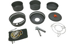 Cookware with cooker TREK set 9pcs with accessories