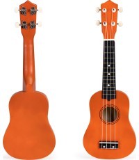 Koka ukulele ģitāra bērniem 4 stīgas neilona ECOTOYS