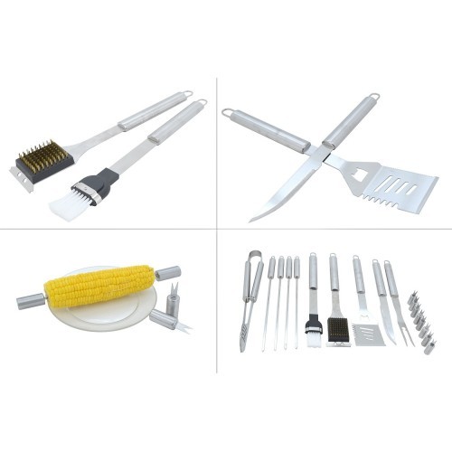 Barbecue Tools Set Cattara - 18pcs, Aluminium case