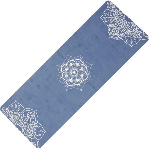 Yoga Mat Yate, Natural Rubber - Pattern C, Blue