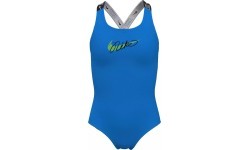 Nike G Lgo Tape Crossback Girls' Swimsuit Blue NESSE726 458