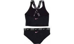 Nike Girls' Swimsuit Nk G Logo Tape Crossback Black NESSE728 001