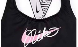 Nike купальник для девочек Nk G Logo Tape Crossback Black NESSE728 001