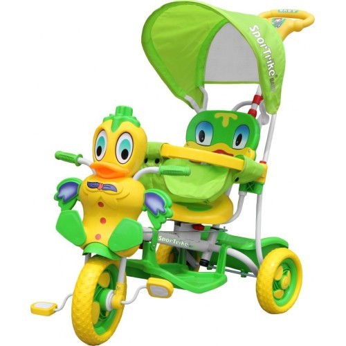 Трехколесный велосипед Duck зеленый
