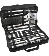 Cattara Grilēšanas rīku komplekts - 27 gabali, tekstilmateriāla kārba