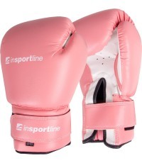 Боксерские перчатки inSPORTline Flat - Pink-White