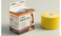 Кинезио тейп Yate, жёлтый, 5 см x 5 м