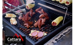 Charcoal Grill with a Cast Iron Grate Cattara Royal Classic