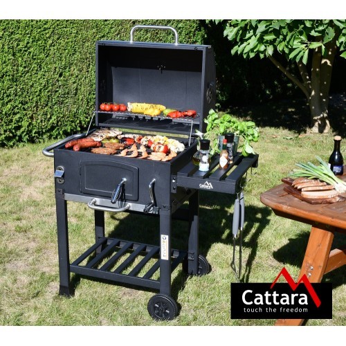 Угольный гриль с чугунной решёткой Cattara Royal Classic