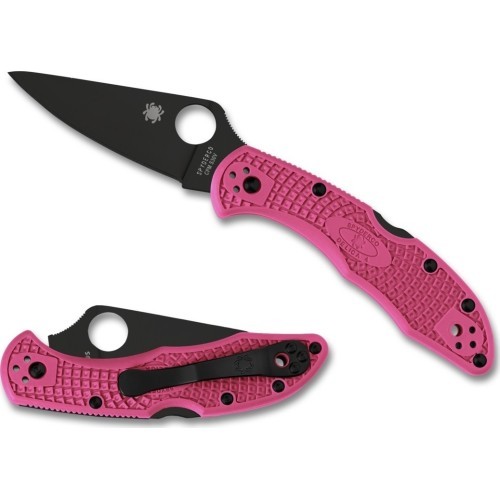 Folding Knife Spyderco C11FPPNS30VBK Delica Pink Heels