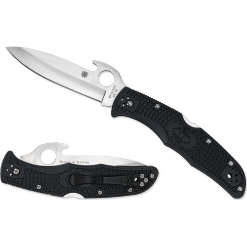 Folding Knife Spyderco C10PGYW Endura 4, Emerson Opener, Gray