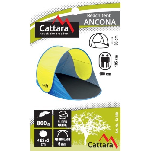 Pludmales telts Cattara Ancona 120 x 195 x 85 cm