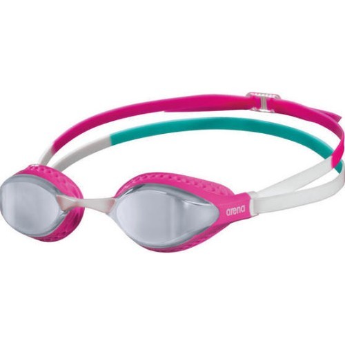 Arena Airspeed Mirror peldbrilles, sudraba un rozā krāsā