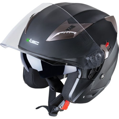 Мотоциклетный шлем W-TEC Putta - Matt Black-Bronze