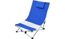 Foldable Camping Lounger Cattara Larisa - Blue