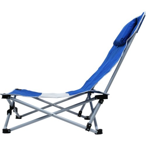 Foldable Camping Lounger Cattara Larisa - Blue