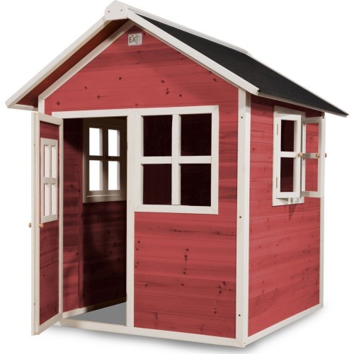 EXIT Loft 100 wooden playhouse - red