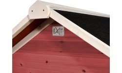 EXIT Loft 100 koka rotaļu mājiņa – sarkana