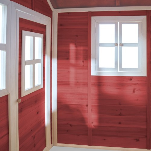 EXIT Loft 100 koka rotaļu mājiņa – sarkana