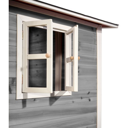 EXIT Loft 150 koka rotaļu māja - pelēka