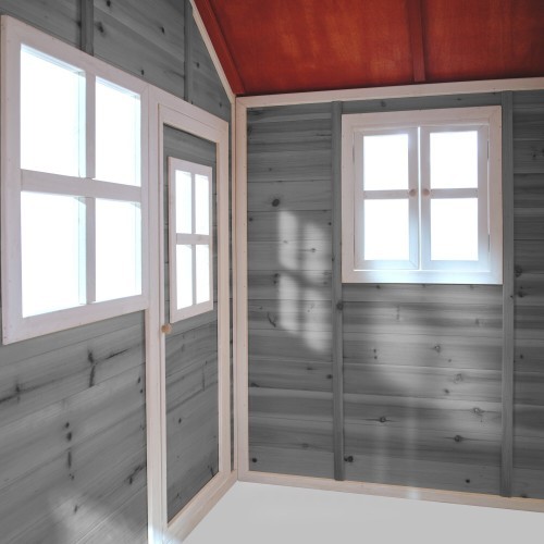 EXIT Loft 150 koka rotaļu mājiņa, pelēka