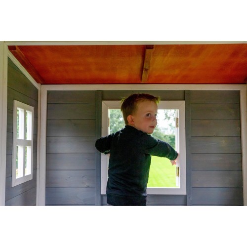 EXIT Loft 150 koka rotaļu māja - pelēka