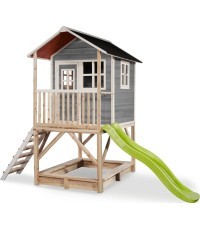 Деревянный игровой домик EXIT Loft 500 - серый