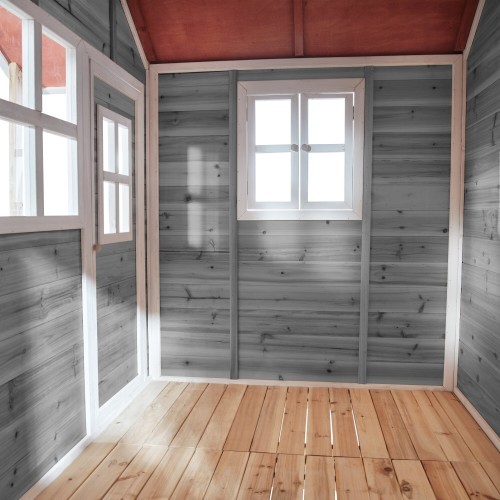EXIT Loft 550 koka rotaļu mājiņa – pelēka