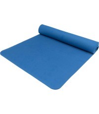 Yoga Mat Yate TPE, Dark Blue, 195x61x0.6cm
