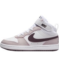 Nike Court Borough Mid 2 sneakers, kids, White Violet CD7783 118