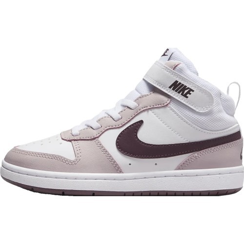 Nike Court Borough Mid 2 bērnu apavi, White Violet CD7783 118