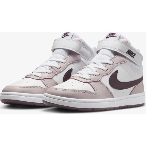 Детские кроссовки Nike Court Borough Mid 2 White Violet CD7783 118