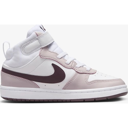Nike Court Borough Mid 2 bērnu apavi, White Violet CD7783 118