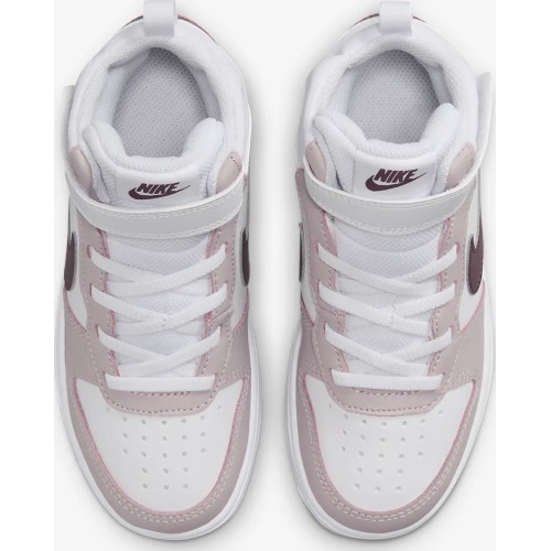 Детские кроссовки Nike Court Borough Mid 2 White Violet CD7783 118