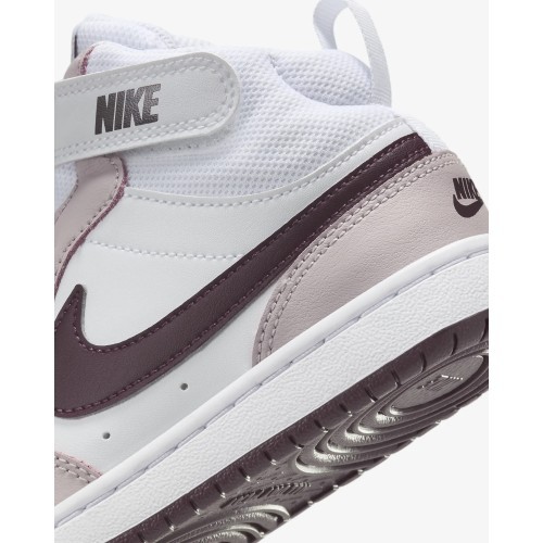 Nike Court Borough Mid 2 sneakers, kids, White Violet CD7783 118